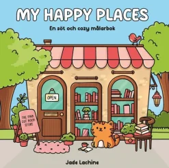 My Happy Places. En söt och cozy målarbok