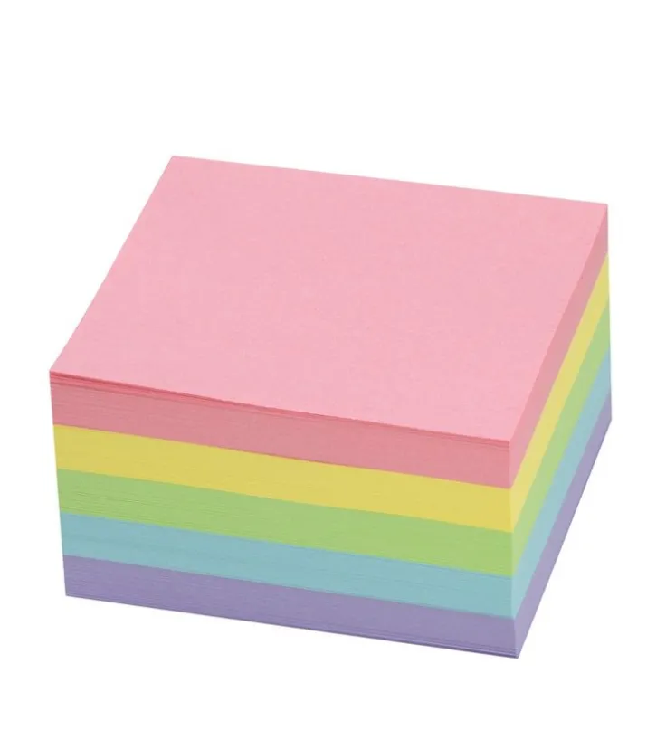 Notisblock 9x9cm pastell