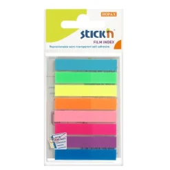 Notisflik Stick'n 45x8mm plast 8 färger neon