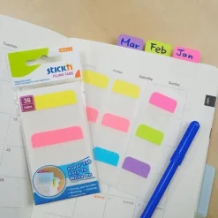 Notisflik 28x45mm papper 36blad 3 färger