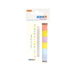 Notisflik 45X15mm papper Candy 6 färger