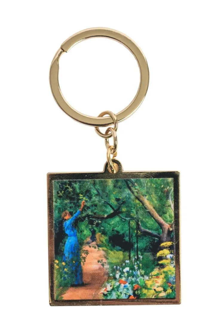 Nyckelring - Carl och Karin Larsson : Trädgårdsscen från Marstrand