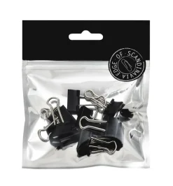 Pappersklämma 19mm 10 st svart