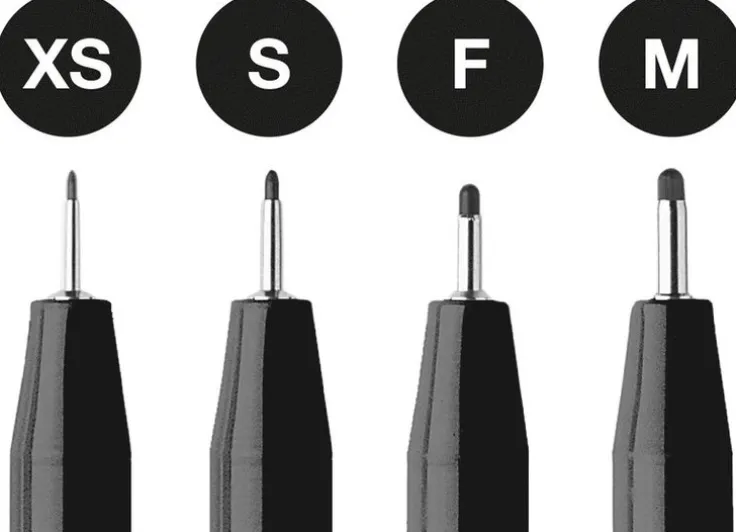 Pennset PITT Artist Pen Fineliner 4-pack svart