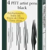 Pennset PITT Artist Pen 4-pack svart