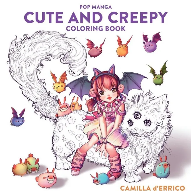Pop Manga Cute and Creepy Coloring Book