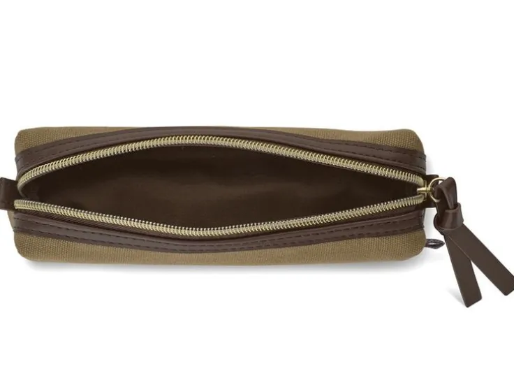 Premium pennfodral i canvas mossgrön