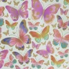 Presentpapper rulle 1,5 x 0,7m fjärilar