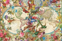 Pussel 3000 bitar - Flora & Fauna World Map