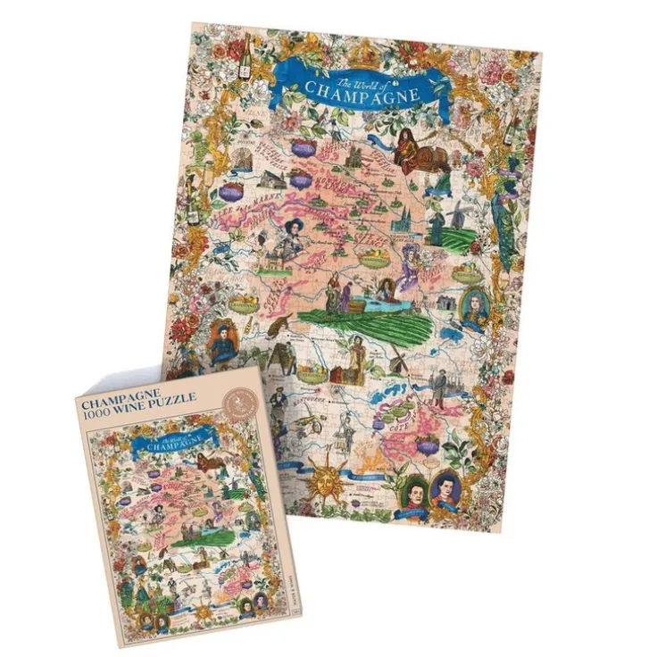 Pussel 1000 bitar - Vinpussel - Champagne