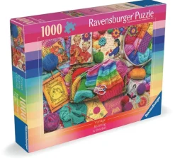 Pussel 1000 bitar - Vintage Knitting & Crochet