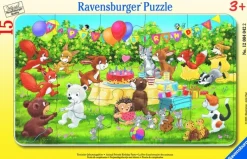 Pussel 15 bitar Animal Birthday Party
