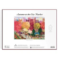 Pussel 1000 bitar Autumn at the city market