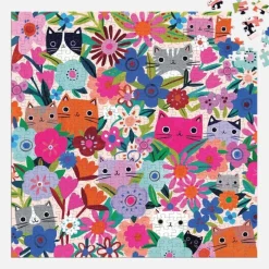 Pussel 500 bitar Blooming Cats