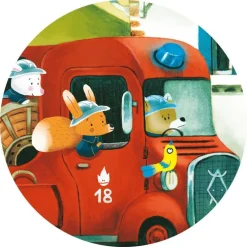 Pussel 16 bitar Brandbil