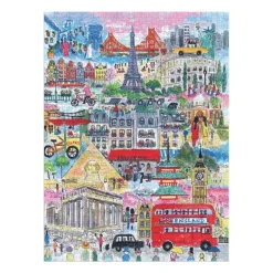 Pussel 1000 bitar Cities Around The World