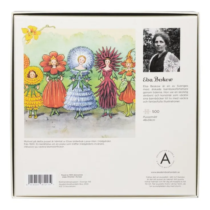 Pussel 500 bitar Elsa Beskow Blomsterflickorna