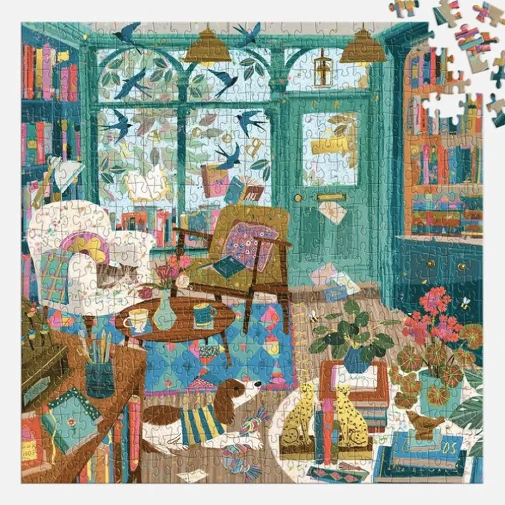 Pussel 500 bitar folierade Bookshop Afternoon