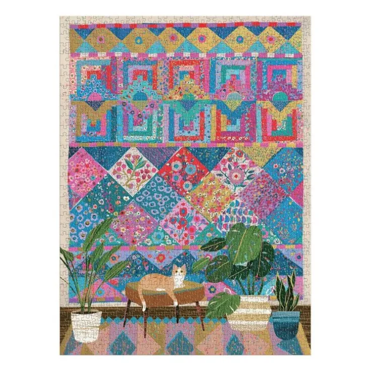 Pussel 1000 bitar folierade Quilter's Corner