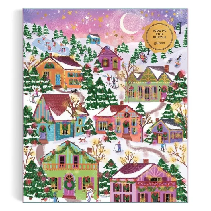 Pussel 1000 bitar folierade Snowcap Village