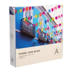 Pussel 1000 bitar Färgglad gata i Sao Joao