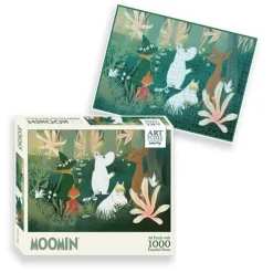 Pussel 1000 bitar Mumin Art Puzzle grön