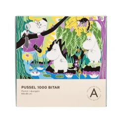 Pussel 1000 bitar Mumin i djungeln