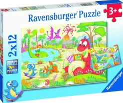 Pussel 2x12 bitar My Dino Friends