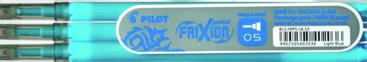 Refill Frixion Ball 0,5 3-pack ljusblå
