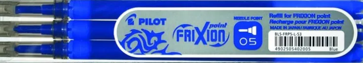 Refill Frixion Ball 0,5 3-pack blå