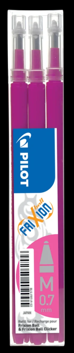Refill Frixion Ball 0,7 3-pack rosa
