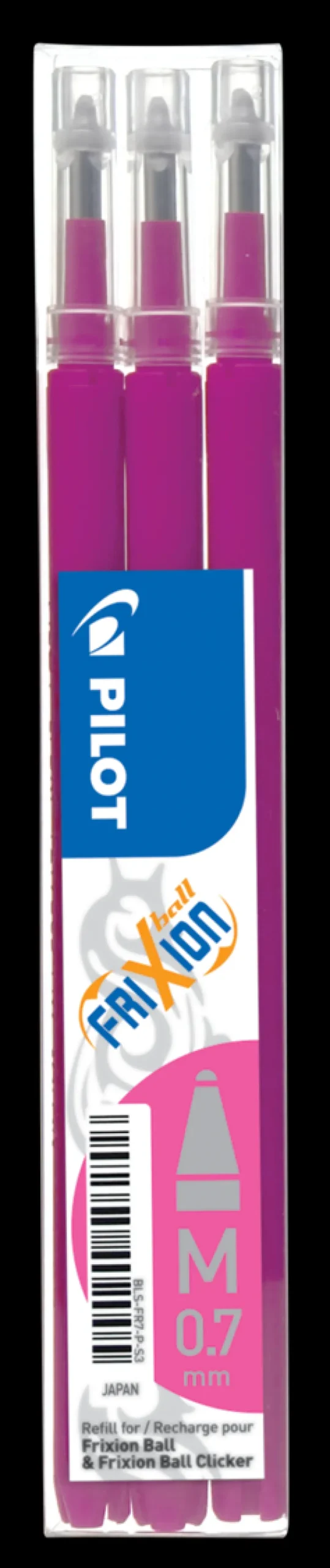 Refill Frixion Ball 0,7 3-pack rosa