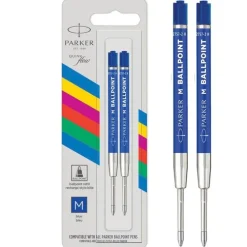 Refill Parker Quinkflow medium 2-pack blå