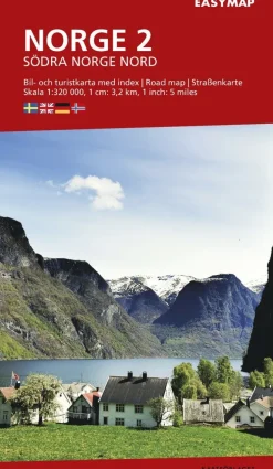 Södra Norge 2 nord EasyMap, 1:320 000