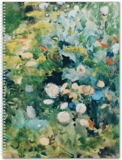 Skissblock A4 - Carl och Karin Larsson : Trädgårdsscen från Marstrand