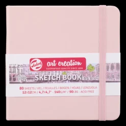 Skissbok 12x12cm Art Creation rosa
