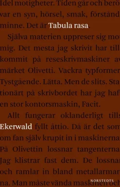 Tabula rasa : fragment av ett liv