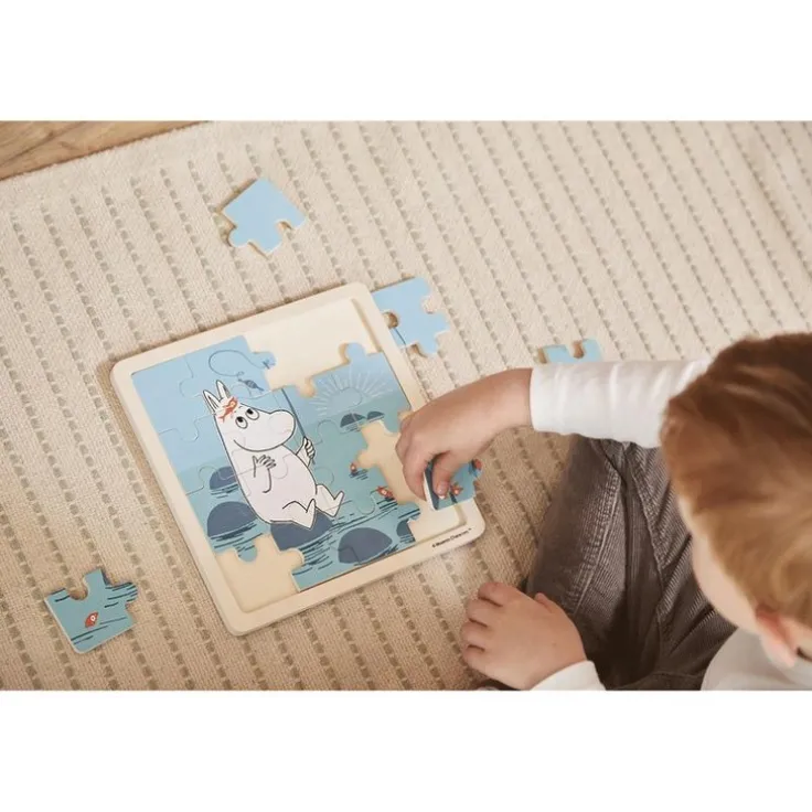 Träpussel 16 bitar Moomin Fishing