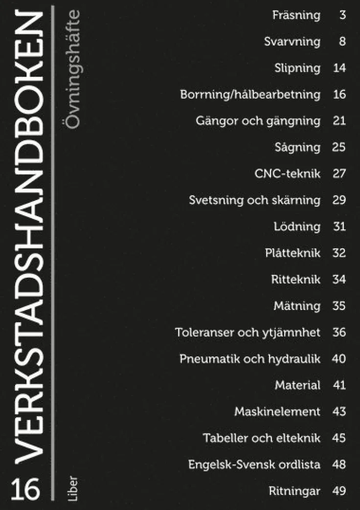 Verkstadshandboken Övningshäfte