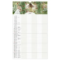 Väggkalender 2025-2026 familj Kajsa Hagelin