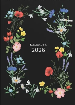 Väggkalender 2026 Illustrerad blomster