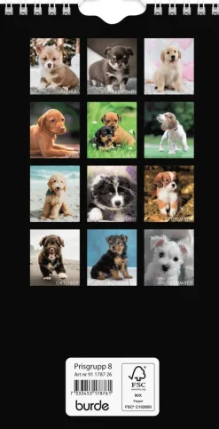 Väggkalender 2026 Liten Hundkalender
