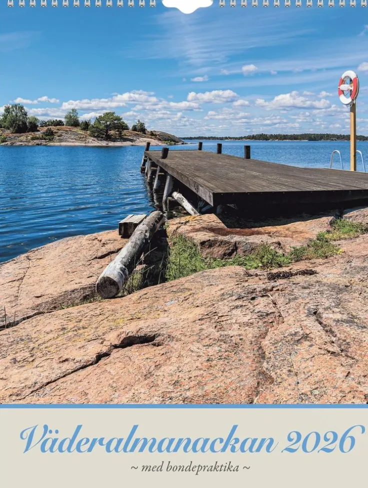 Väggkalender 2026 Väderalmanackan
