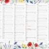 Väggkalender 2025 Väggblad Blomster