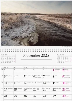 Väggkalender 2025 Väggficka