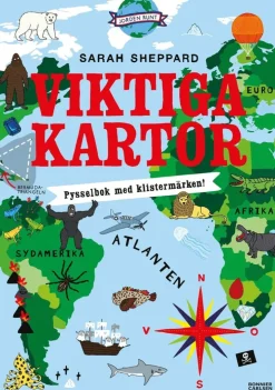 Viktiga kartor : pysselbok med klistermärken